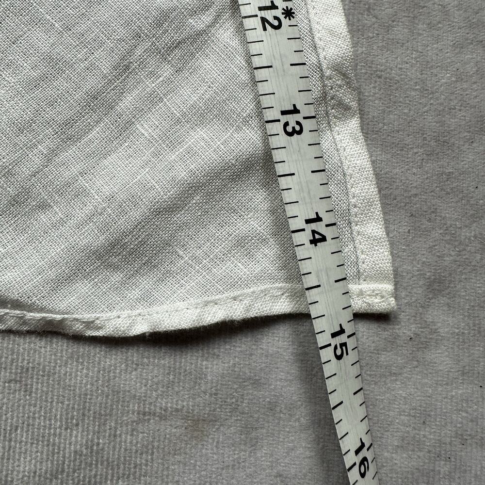 J Crew White 100% Linen Slip Skirt NWT Maxi Flounce Hem Pull On Half Lined Small - Picture 10 of 16